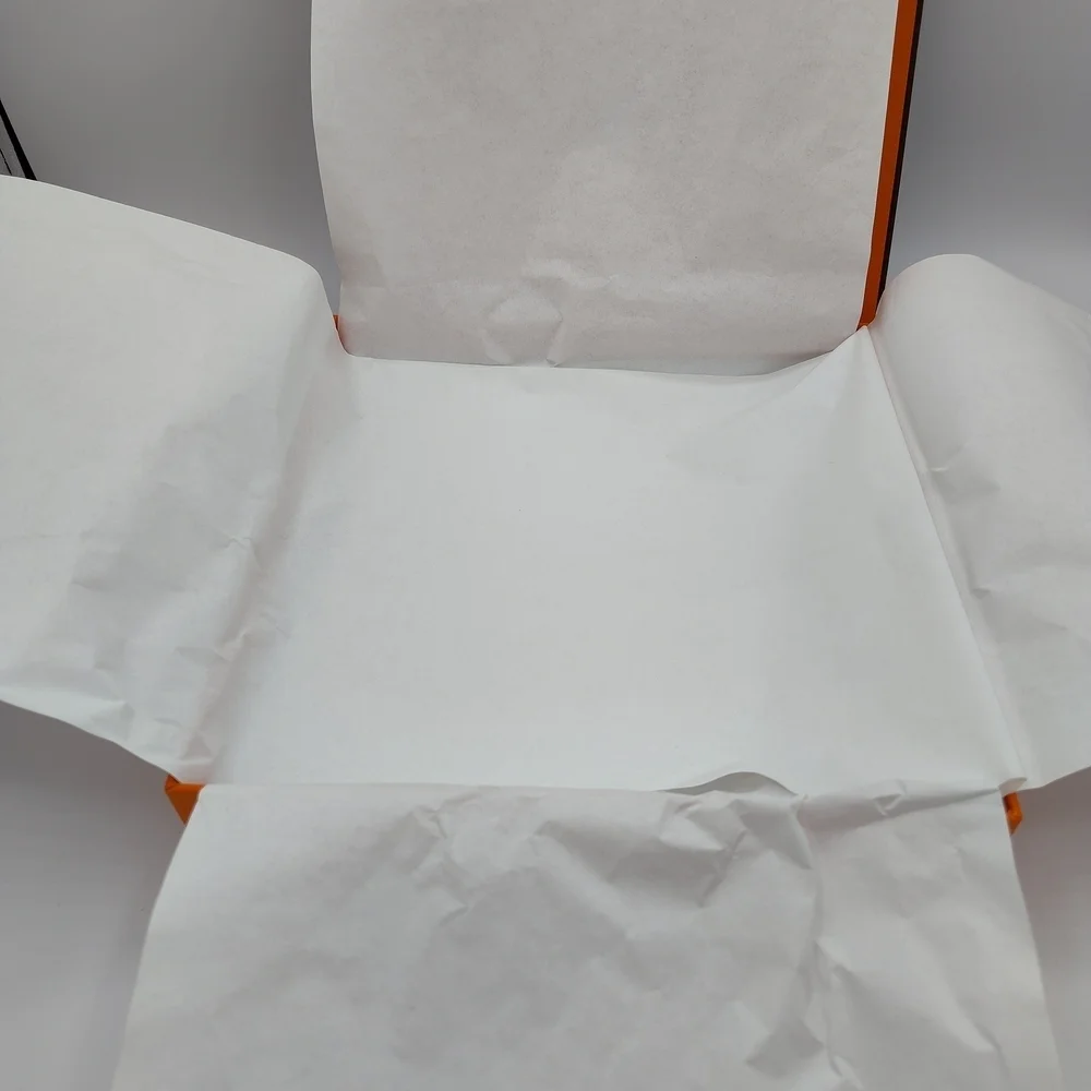 Hermès Paris Empty Orange Gift Box w/ Tissue | Luxury Packaging Storage Display